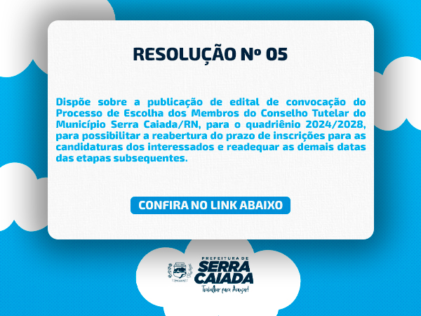 RESOLUÇÃO Nº 05